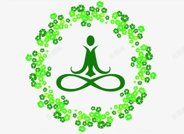 瑜伽图标png_新图网 https://ixintu.com 健身 塑身 瑜伽 瑜伽logo 禅