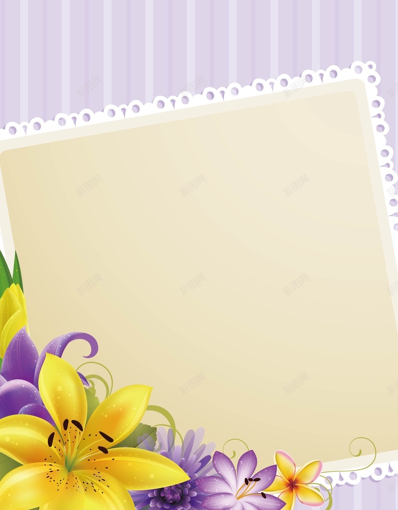 边框的彩色花朵背景矢量图ai设计背景_新图网 https://ixintu.com AI 海报 温暖 矢量素材 紫色 纹理 线条 背景 花朵 边框 高清背景设计图 矢量图