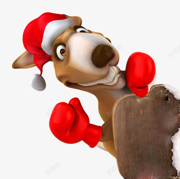可爱的小毛驴png免抠素材_新图网 https://ixintu.com 动物 圣诞帽 圣诞手套 圣诞节 家畜 小毛驴 红帽子 红手套