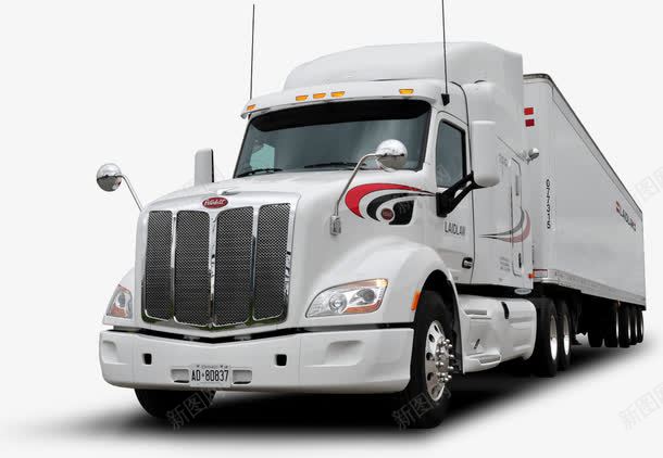 白色载重卡车png免抠素材_新图网 https://ixintu.com 卡车素材下载 白色 货车 载重卡车