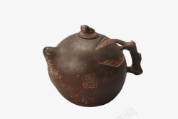 民国钦州紫砂挂釉桃式茶壶素材