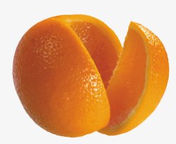 透明切开的橙子素材
