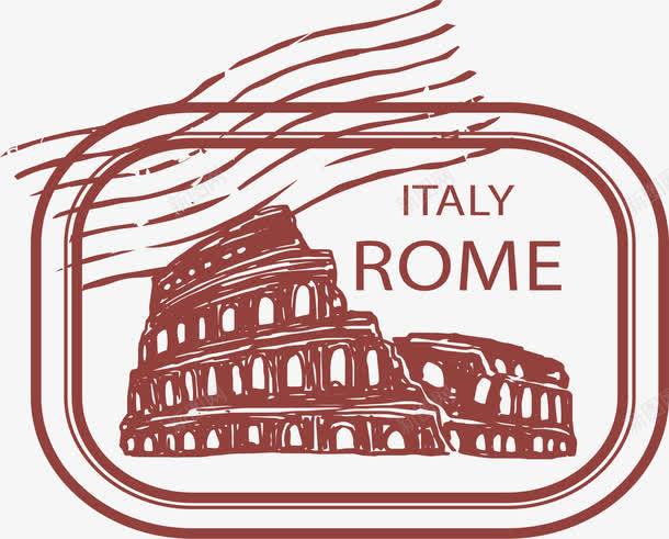 意大利罗马纪念邮票png免抠素材_新图网 https://ixintu.com 国际旅游 意大利邮票 纪念邮票 罗马邮票