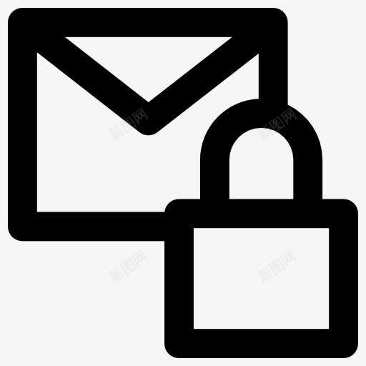 电子邮件图标png_新图网 https://ixintu.com 块 安全 工具和用具 挂锁 电子邮件 短信 邮件 隐私