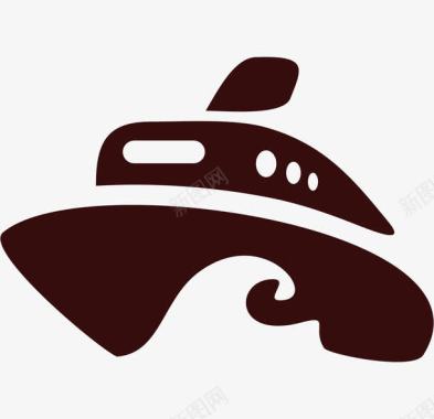 环游世界轮船图标图标