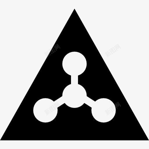 放射性预警图标png_新图网 https://ixintu.com 三角形 原子 地图和国旗 核辐射 符号