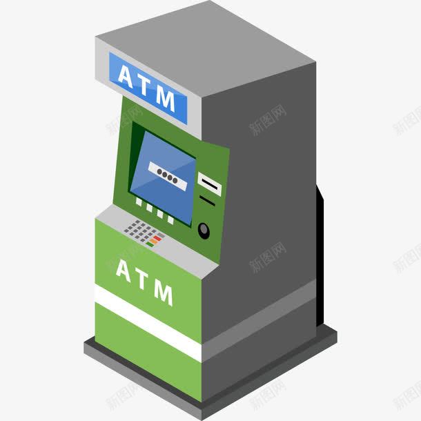 卡通取款机png免抠素材_新图网 https://ixintu.com 卡通画 取款机 矢量装饰 装饰