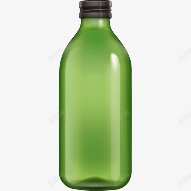 绿色瓶子png免抠素材_新图网 https://ixintu.com 水杯 玻璃杯 玻璃瓶 瓶子 绿色