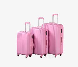 粉色行李箱素材