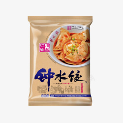 袋装鲜美速冻饺子素材