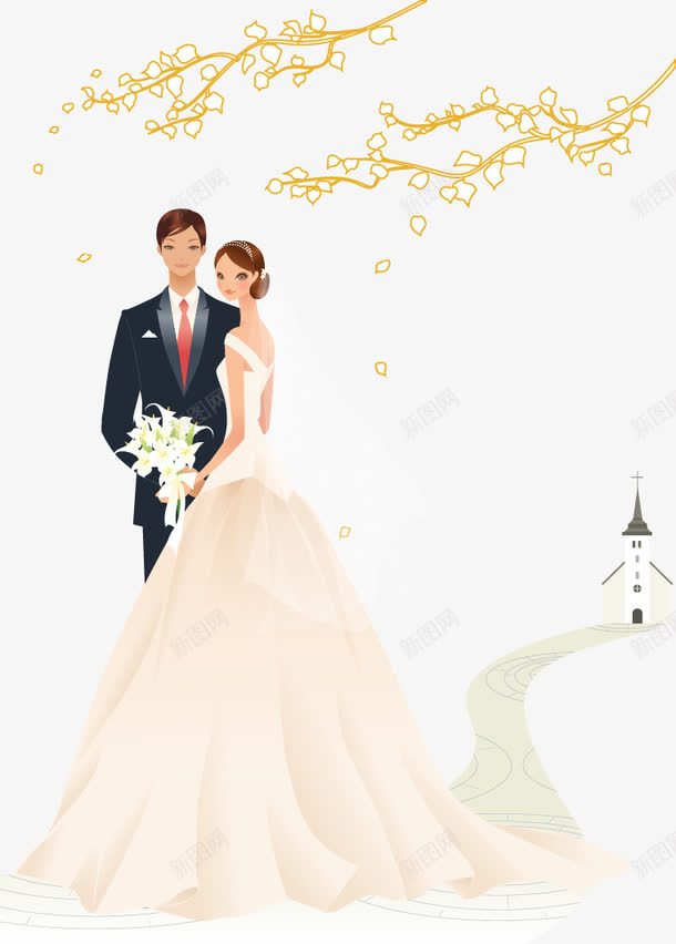 婚纱照png免抠素材_新图网 https://ixintu.com 夫妻 婚纱照