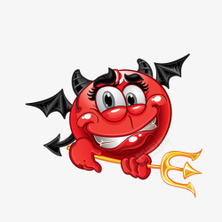丫杈红色邪恶蝙蝠矢量图高清图片