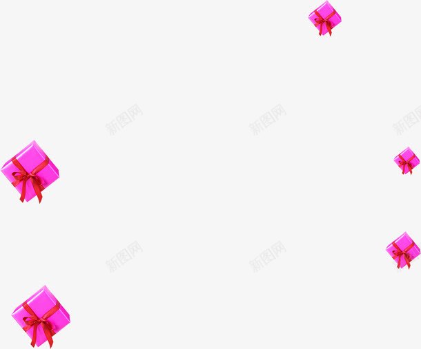 紫色卡通漂浮礼盒png免抠素材_新图网 https://ixintu.com 卡通 漂浮 礼盒 紫色