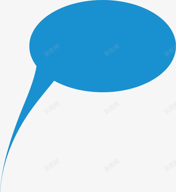 蓝色的对话框png免抠素材_新图网 https://ixintu.com 对话 聊天 说话