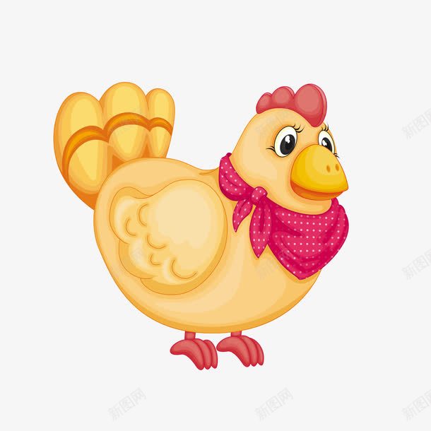 可爱黄色小鸡png免抠素材_新图网 https://ixintu.com png免抠图 动物 卡通 可爱 围巾 小鸡 手绘 黄色