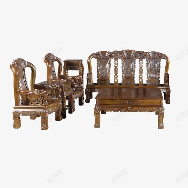 木椅元素png免抠素材_新图网 https://ixintu.com 中国风 家具城 木椅 纹理