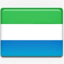 塞拉利昂塞拉利昂国旗国国家标志图标图标