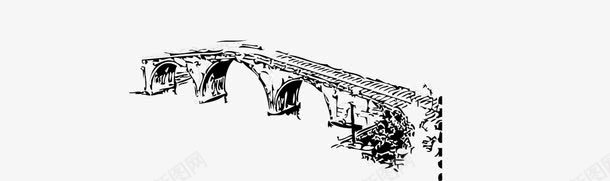 桥矢量图图标eps_新图网 https://ixintu.com 传统桥 古典桥 矢量图