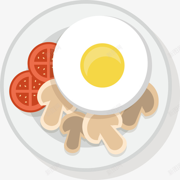 彩色手绘鸡蛋早餐矢量图ai免抠素材_新图网 https://ixintu.com 创意 可爱 彩色的 手绘的 早餐 简单 矢量图