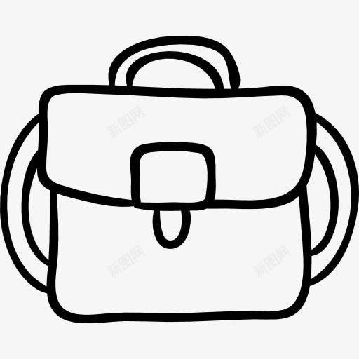 袋手绘轮廓图标png_新图网 https://ixintu.com 手拉 手提袋 教育大纲 概述 袋