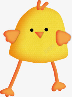 手绘小鸡素材