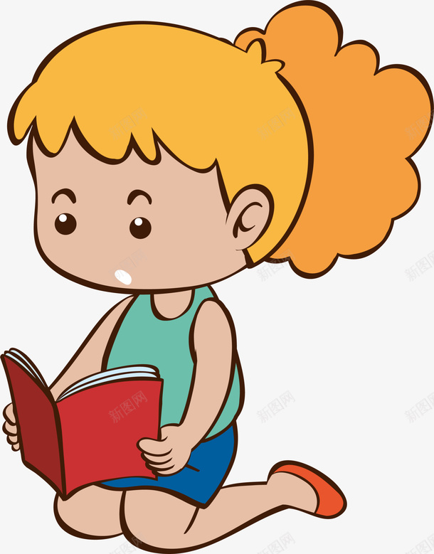 世界知识产权日看书的小女孩png免抠素材_新图网 https://ixintu.com 世界知识产权日 学习 看书的小女孩 认真看书 读书 跪着看书