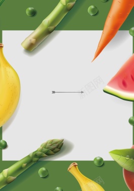 水果边框背景装饰矢量图背景