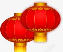 红色喜庆节日灯笼素材