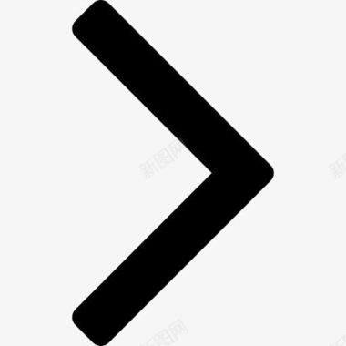 角的箭头指向正确的图标图标