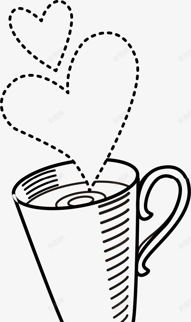 卡通手绘茶具茶杯矢量图图标ai_新图网 https://ixintu.com 卡通 手绘 茶具 茶杯 矢量图
