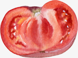 卡通手绘蔬菜装饰海报番茄素材