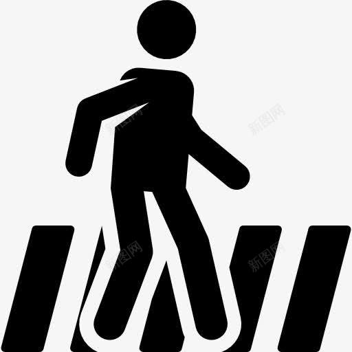 行人图标png_新图网 https://ixintu.com 交通标志 人 人行横道 标志 粘人 行人 路上行人