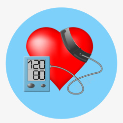 血压仪器医疗心脏急救血压监测仪器矢量图高清图片