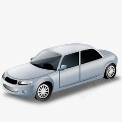 白色轿车卡通图标png_新图网 https://ixintu.com 卡通 图标 白色 轿车