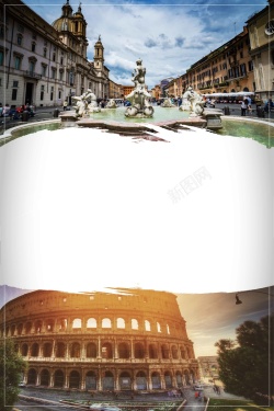 罗马假日罗马假日旅游海报背景模板矢量图高清图片