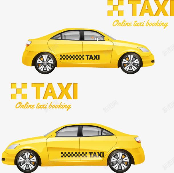 出租车标识图标png_新图网 https://ixintu.com 标志 标识 车辆 顶灯交通 黄色