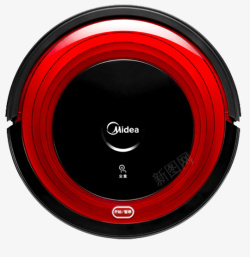 无线吸尘器红黑全自动充电拖地机高清图片