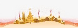 圣诞树素材库卡通房子高清图片