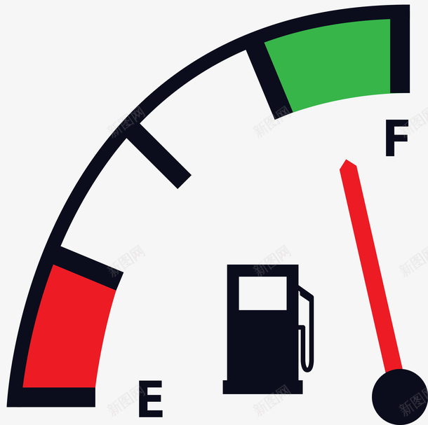 四分之一燃油表矢量图ai免抠素材_新图网 https://ixintu.com 卡通燃油表 卡通风格 四分之一 燃油表 矢量燃油表 矢量图