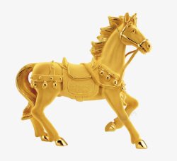 金马雕像金色的马高清图片