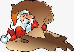 睡觉圣诞老人卡通高清图片