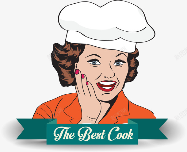 最优秀的厨师矢量图eps免抠素材_新图网 https://ixintu.com 厨师 厨师宣传海报 女性厨师 烹饪 矢量素材 矢量图