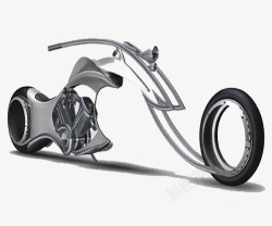 灰色科技摩托车素材
