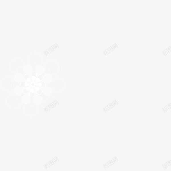 创意的白色六角花瓣png免抠素材_新图网 https://ixintu.com 六角花瓣 创意 白色