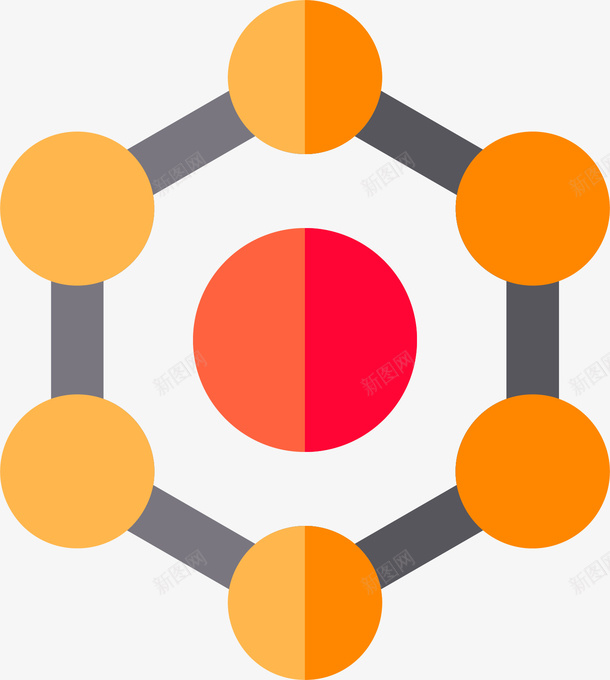 苯环图标矢量图eps_新图网 https://ixintu.com C6H6 化学 图标 有机化学 芳香烃 苯环 矢量图
