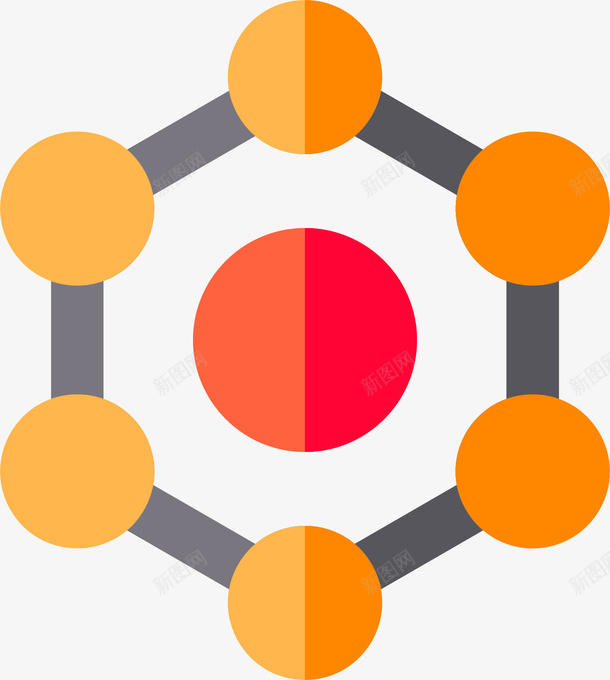 苯环图标矢量图eps_新图网 https://ixintu.com C6H6 化学 图标 有机化学 芳香烃 苯环 矢量图