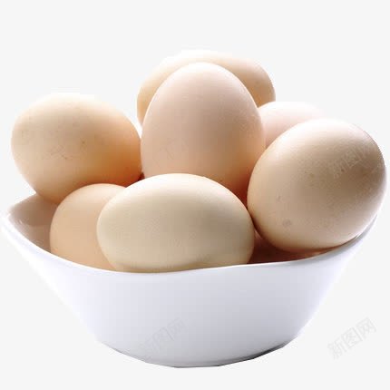 一碗新鲜鸡蛋png免抠素材_新图网 https://ixintu.com 土鸡蛋 蛋类 食物 鸡蛋