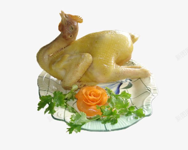 一只白切鸡png免抠素材_新图网 https://ixintu.com 广式白切鸡 整只鸡 鸡 鸡肉