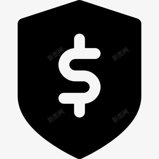 安全交易图标png_新图网 https://ixintu.com 业务 安全 盾 美元符号 金融 银行