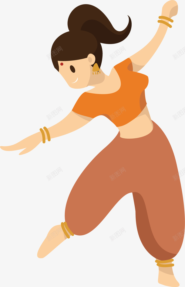 微笑美丽印度舞女孩png免抠素材_新图网 https://ixintu.com 印度舞 美丽女孩 舞姿 舞者 舞蹈 舞蹈跳舞培训班招生 艺术 跳舞